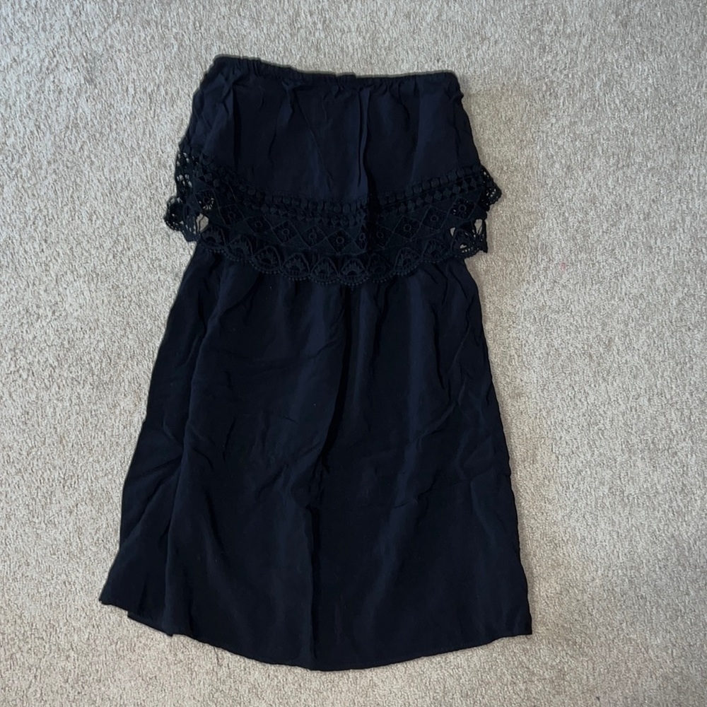 Strapless dress/swim cover